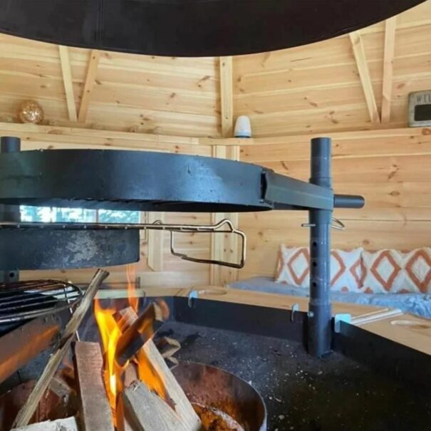 Feu pour grillades du Kotta Grill - Les Ecogîtes de la Sablière